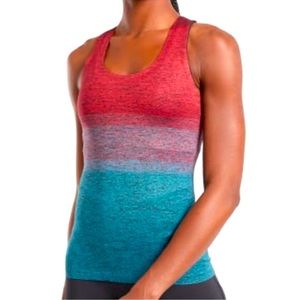NWOT Athleta Relay Razorback Ombre Tank S
